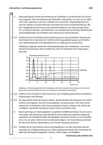 Vorschau: Musterprüfung Nr. 001 zum Abitur