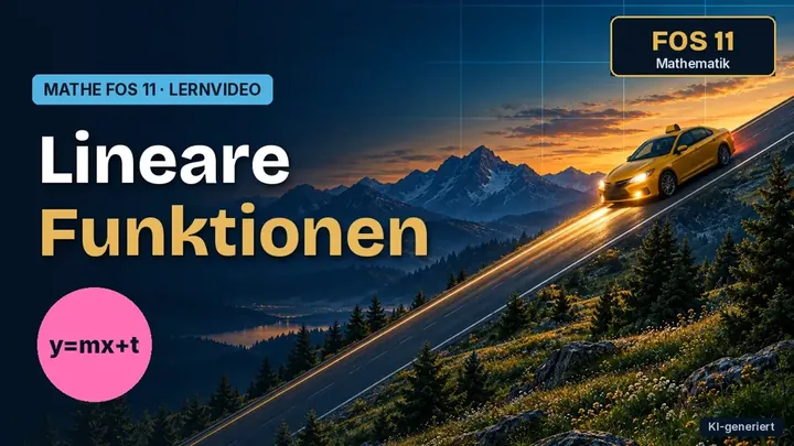 Vorschaubild des Lernvideos „Lineare Funktionen“